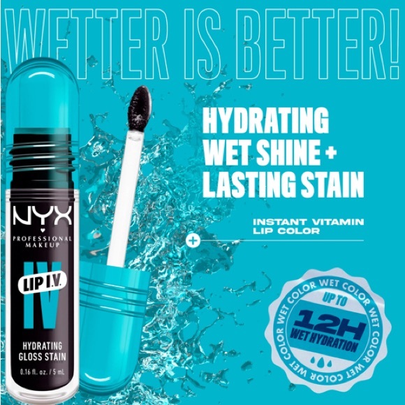 NYX Lip IV Hydrating Gloss Serum - Grape Gushin - Picture 3 of 3